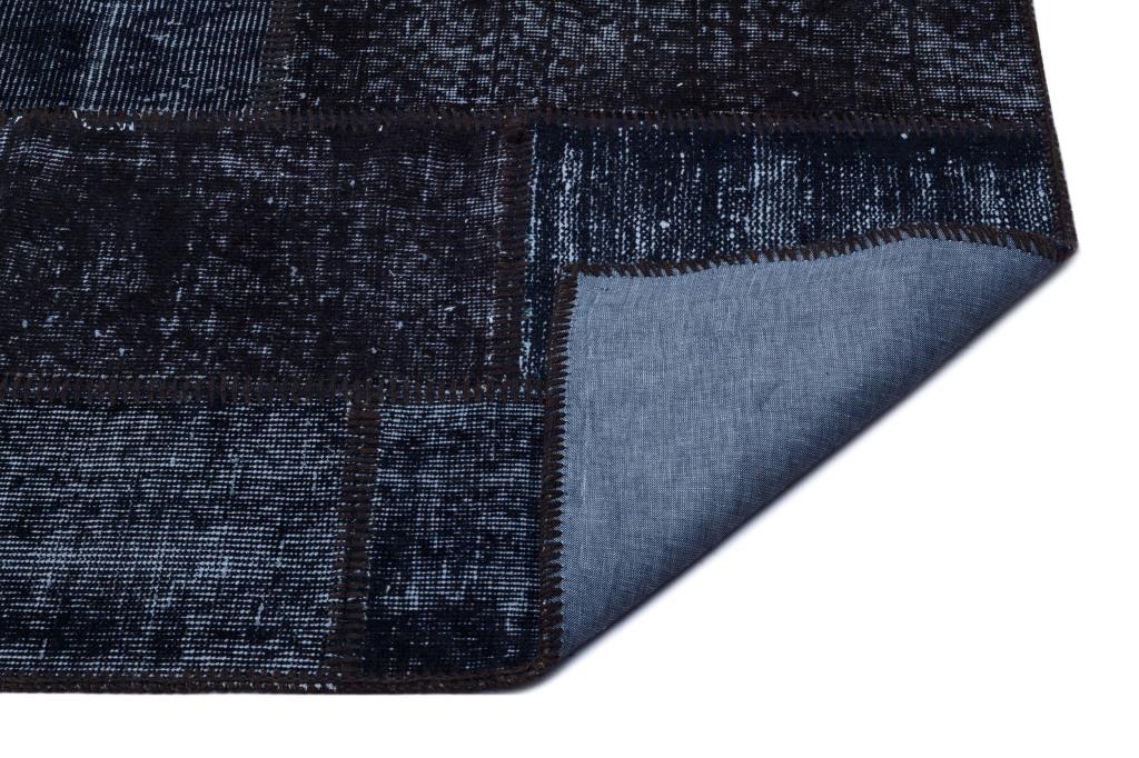 Apex Patchwork Halı Siyah 25928 80 x 150 cm