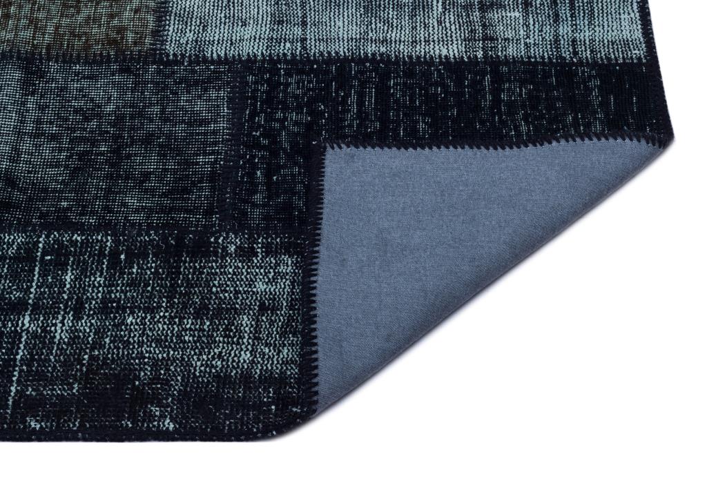 Apex Patchwork Halı Siyah 26027 80 x 150 cm