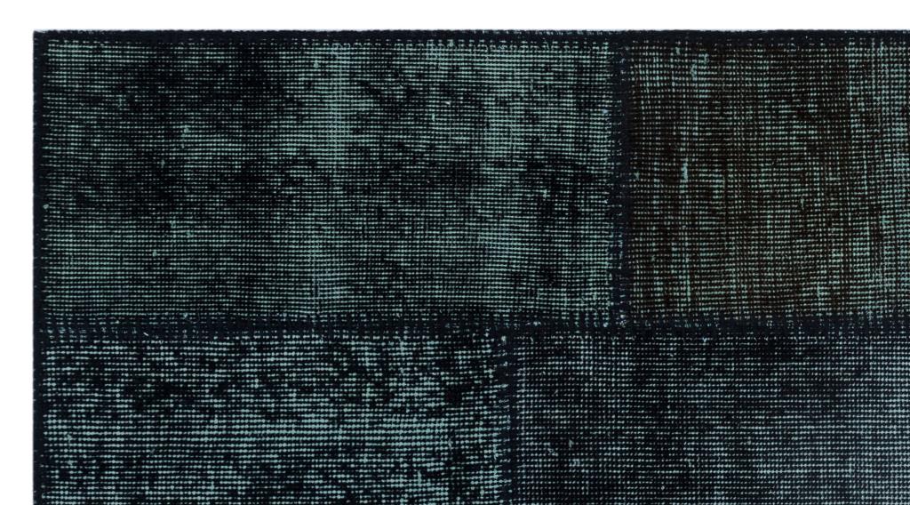 Apex Patchwork Halı Siyah 26027 80 x 150 cm