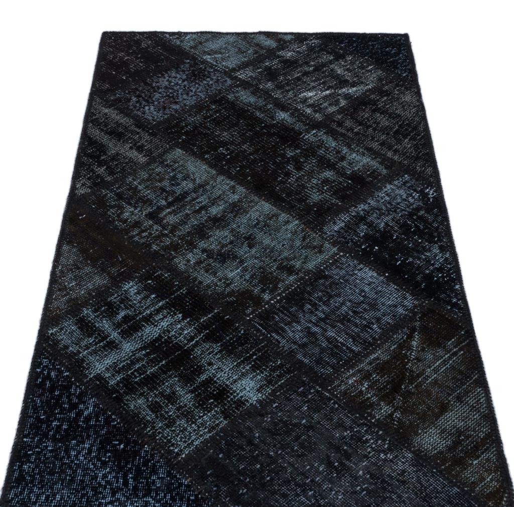 Apex Patchwork Halı Siyah 26099 80 x 150 cm