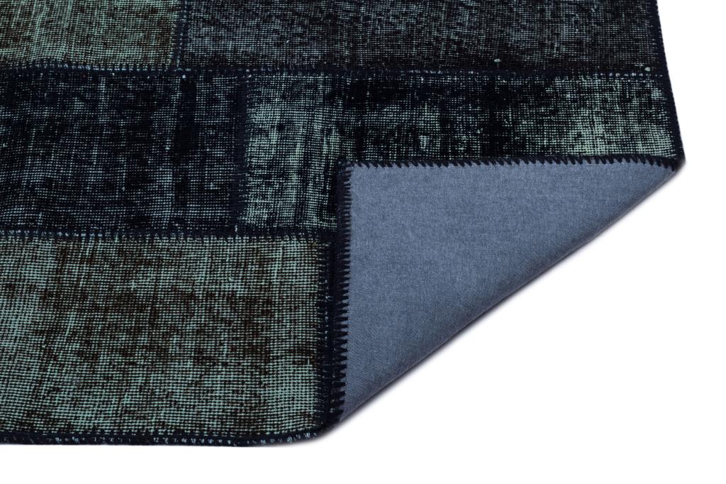 Apex Patchwork Halı Siyah 26104 80 x 150 cm