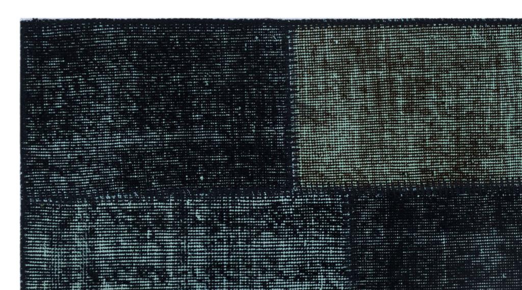 Apex Patchwork Halı Siyah 26104 80 x 150 cm