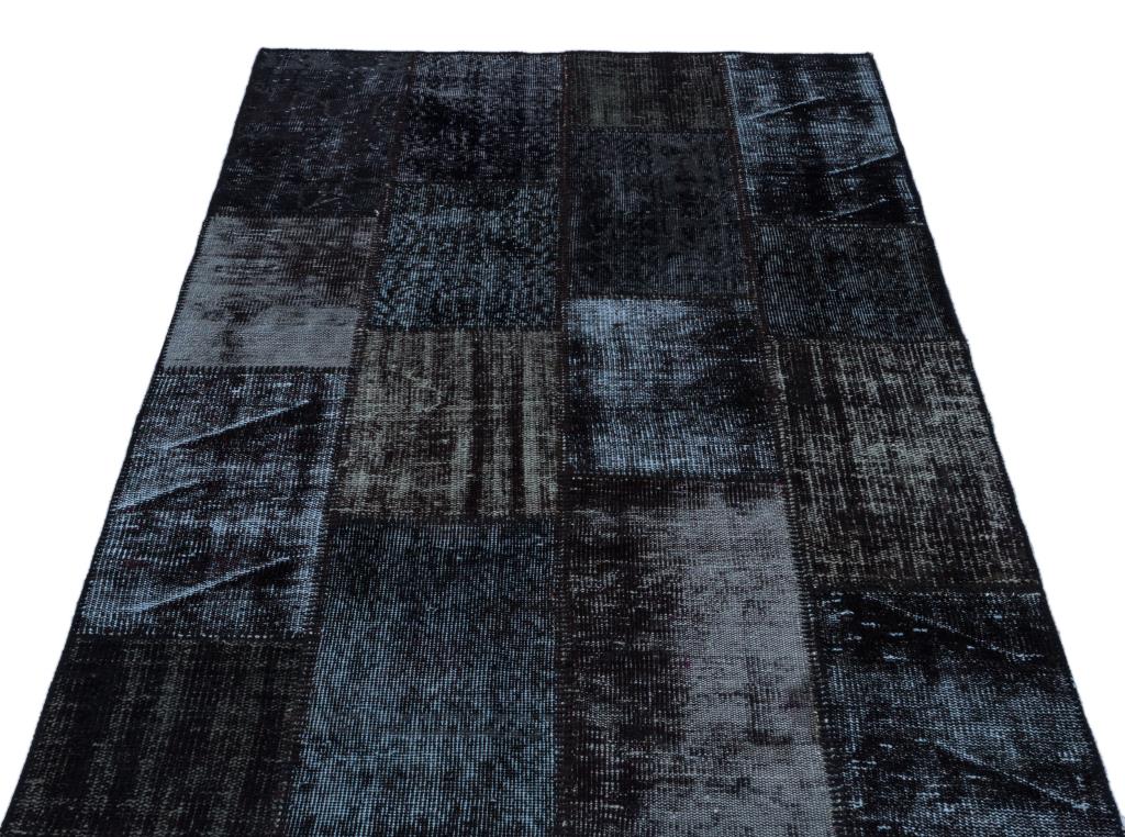 Apex Patchwork Halı Siyah 26271 120 x 180 cm