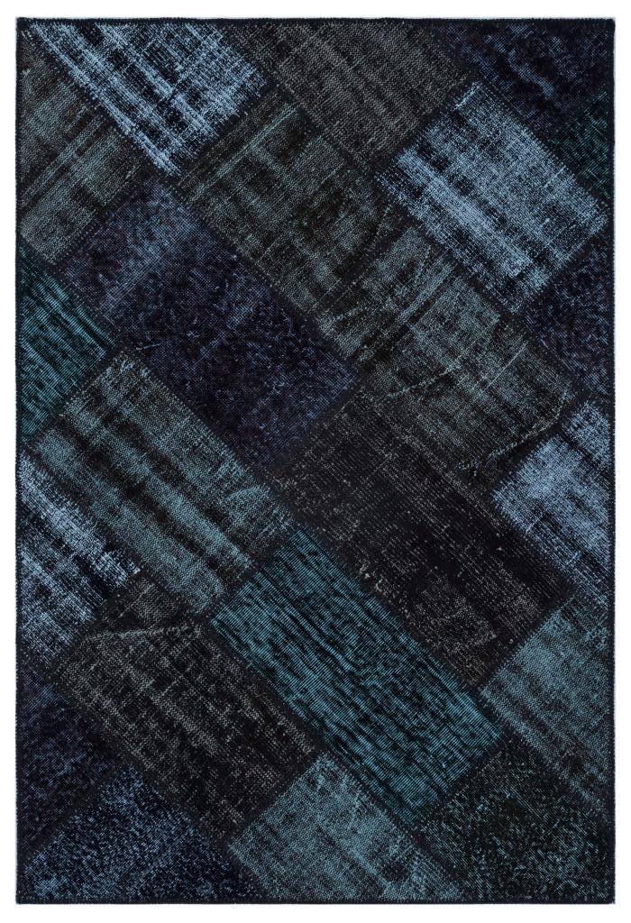 Apex Patchwork Halı Siyah 26289 120 x 180 cm