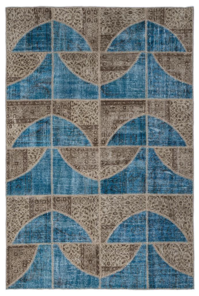 Apex Patchwork Halı Turkuaz 2090 160 x 230 cm
