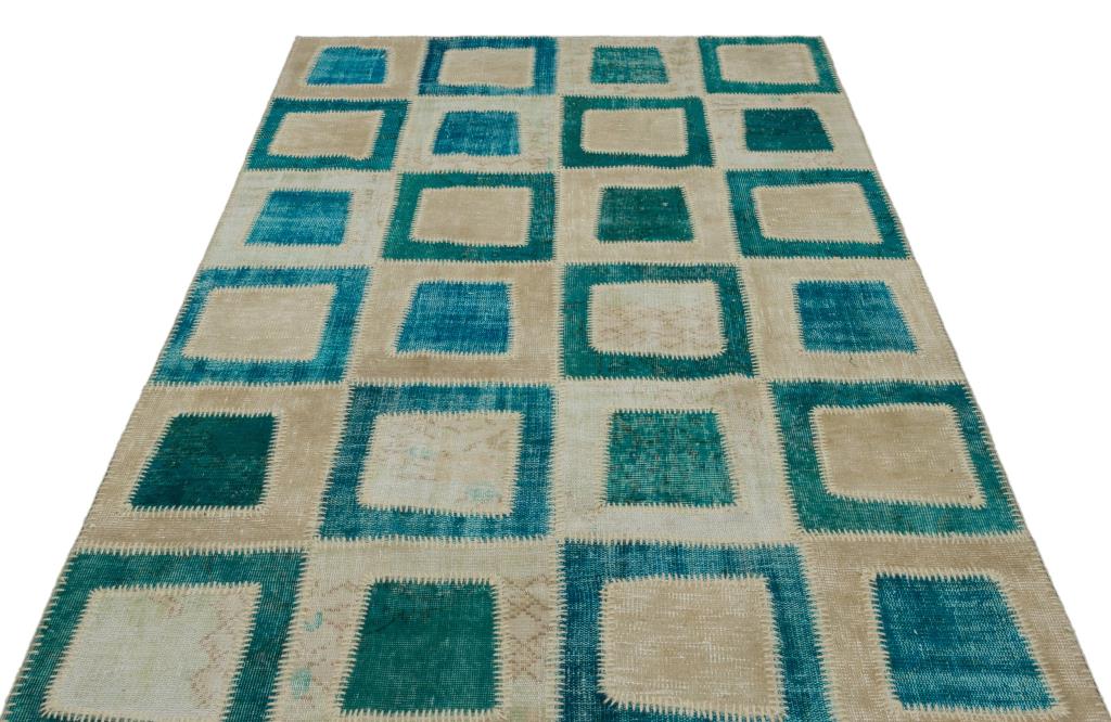 Apex Patchwork Halı Turkuaz 21788 160 x 240 cm