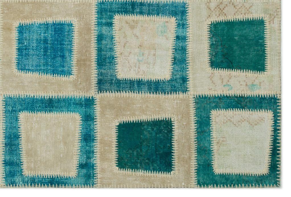 Apex Patchwork Halı Turkuaz 21788 160 x 240 cm