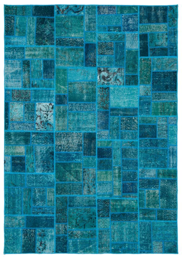 Apex Patchwork Halı Turkuaz 24859 160 x 230 cm
