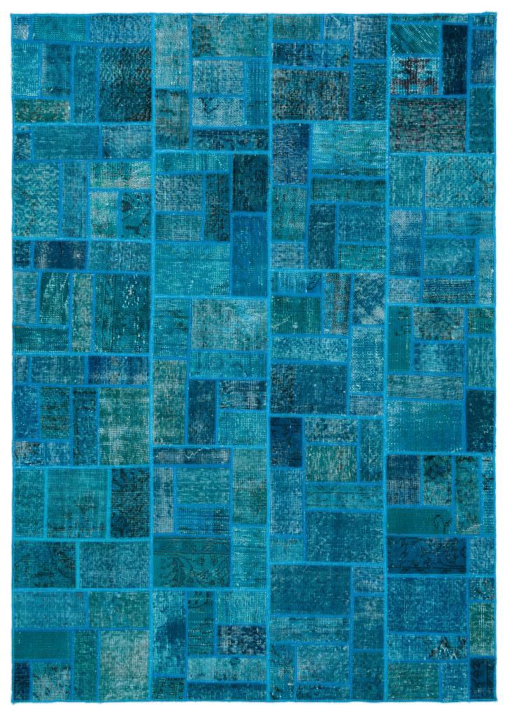 Apex Patchwork Halı Turkuaz 24871 160 x 230 cm