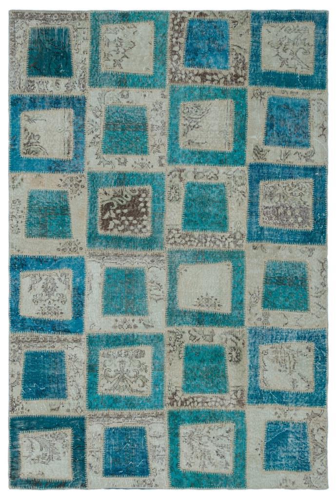 Apex Patchwork Halı Turkuaz 24909 160 x 238 cm