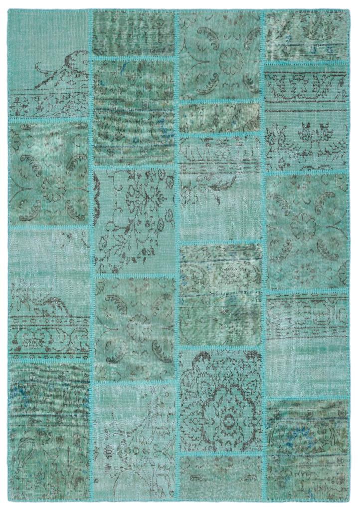 Apex Patchwork Halı Turkuaz 24989 160 x 230 cm