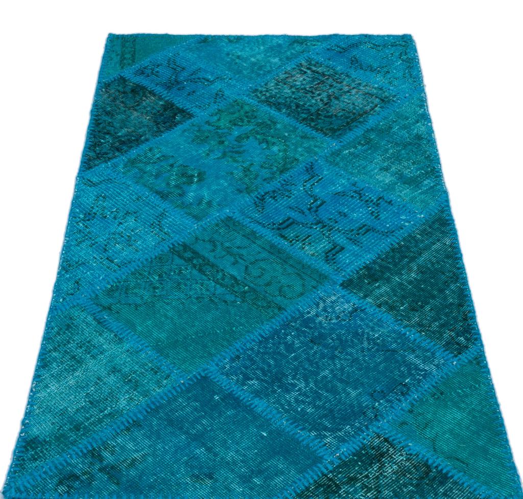 Apex Patchwork Halı Turkuaz 25073 80 x 150 cm