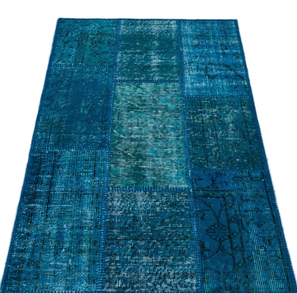 Apex Patchwork Halı Turkuaz 26060 80 x 150 cm