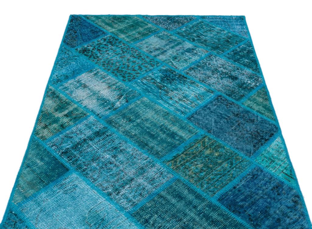 Apex Patchwork Halı Turkuaz 26252 120 x 180 cm