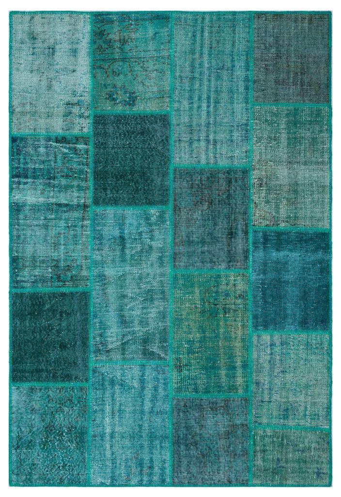 Apex Patchwork Halı Turkuaz 26297 160 x 230 cm