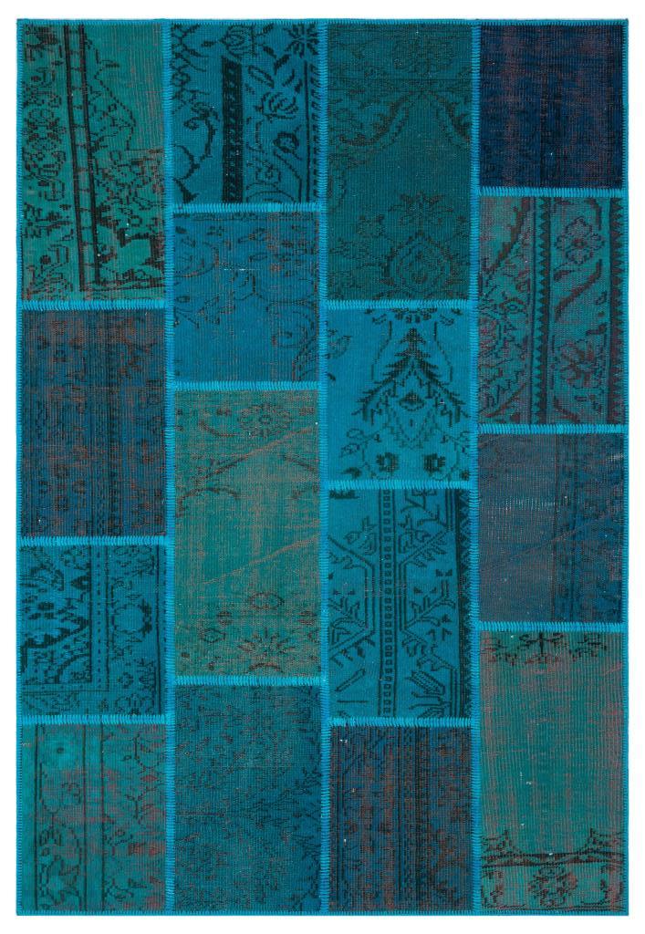 Apex Patchwork Halı Turkuaz 26385 160 x 230 cm