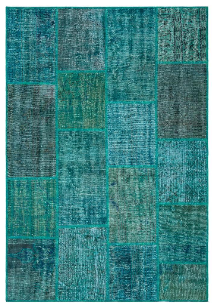 Apex Patchwork Halı Turkuaz 26411 158 x 230 cm