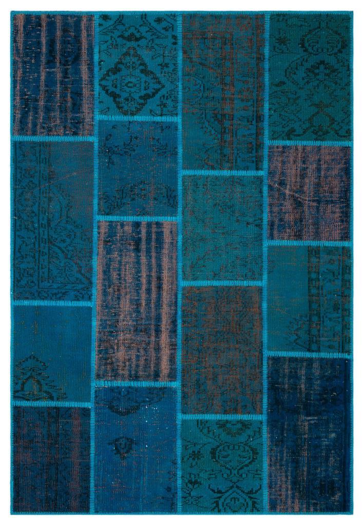 Apex Patchwork Halı Turkuaz 26412 157 x 230 cm