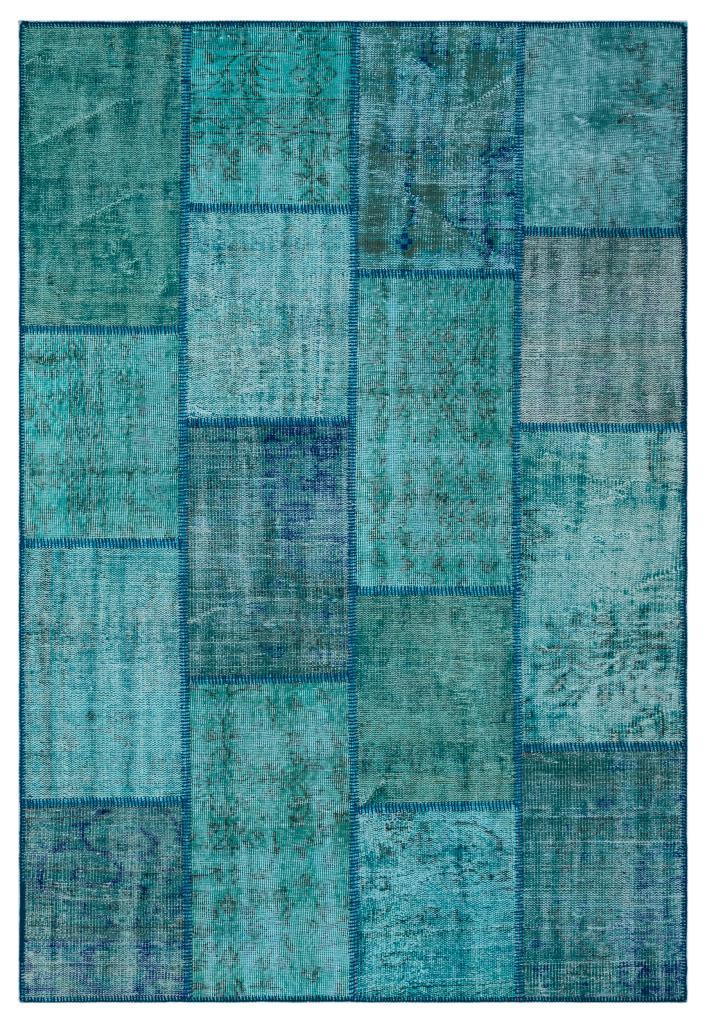 Apex Patchwork Halı Turkuaz 26432 160 x 230 cm