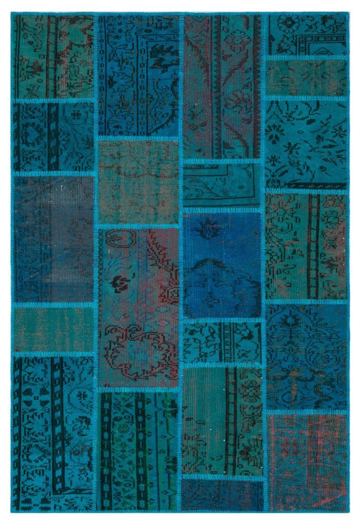 Apex Patchwork Halı Turkuaz 26514 160 x 230 cm