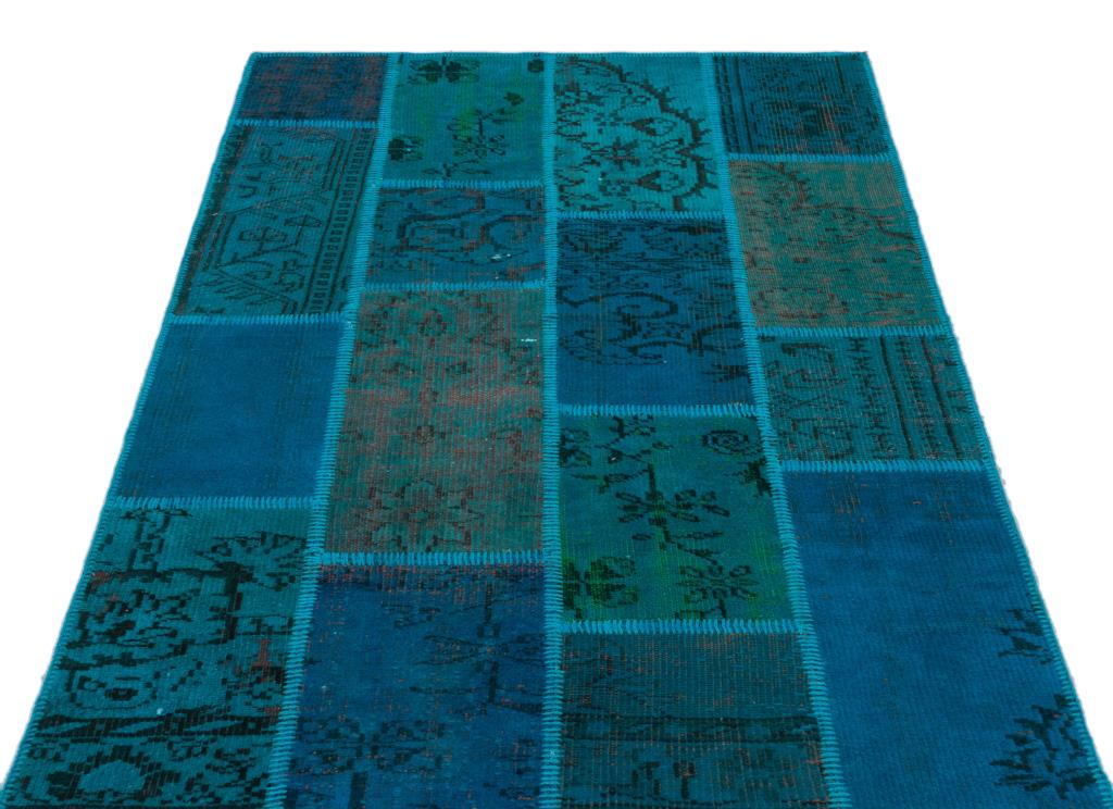 Apex Patchwork Halı Turkuaz 26606 120 x 180 cm
