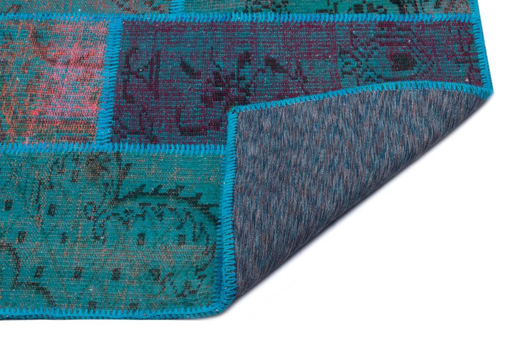Apex Patchwork Halı Turkuaz 26628 120 x 180 cm