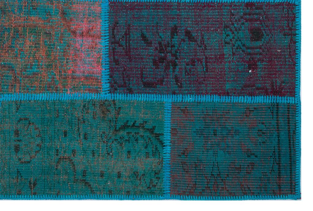Apex Patchwork Halı Turkuaz 26628 120 x 180 cm