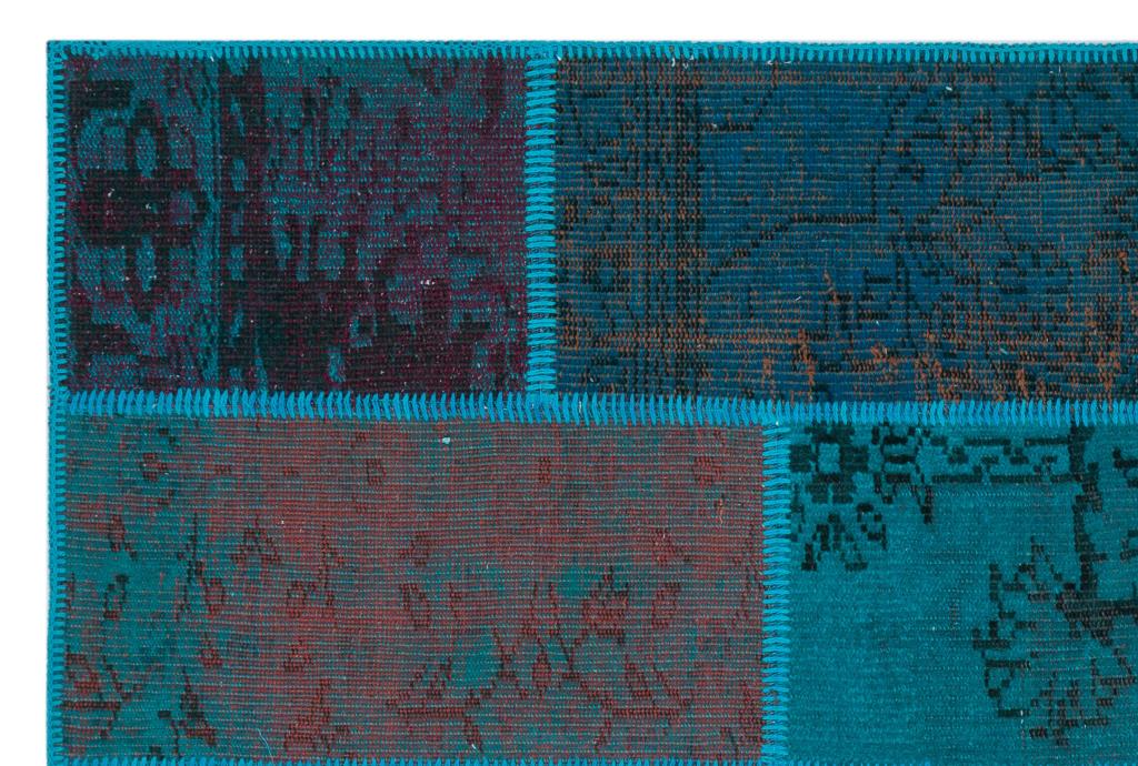 Apex Patchwork Halı Turkuaz 26659 120 x 180 cm