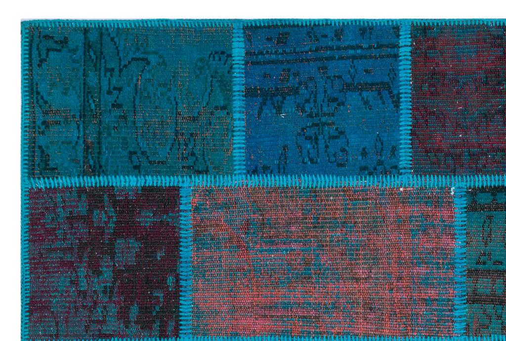 Apex Patchwork Halı Turkuaz 26690 120 x 180 cm