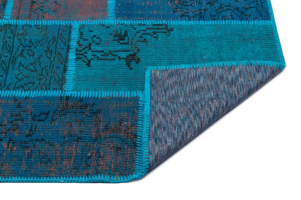 Apex Patchwork Halı Turkuaz 26694 120 x 180 cm