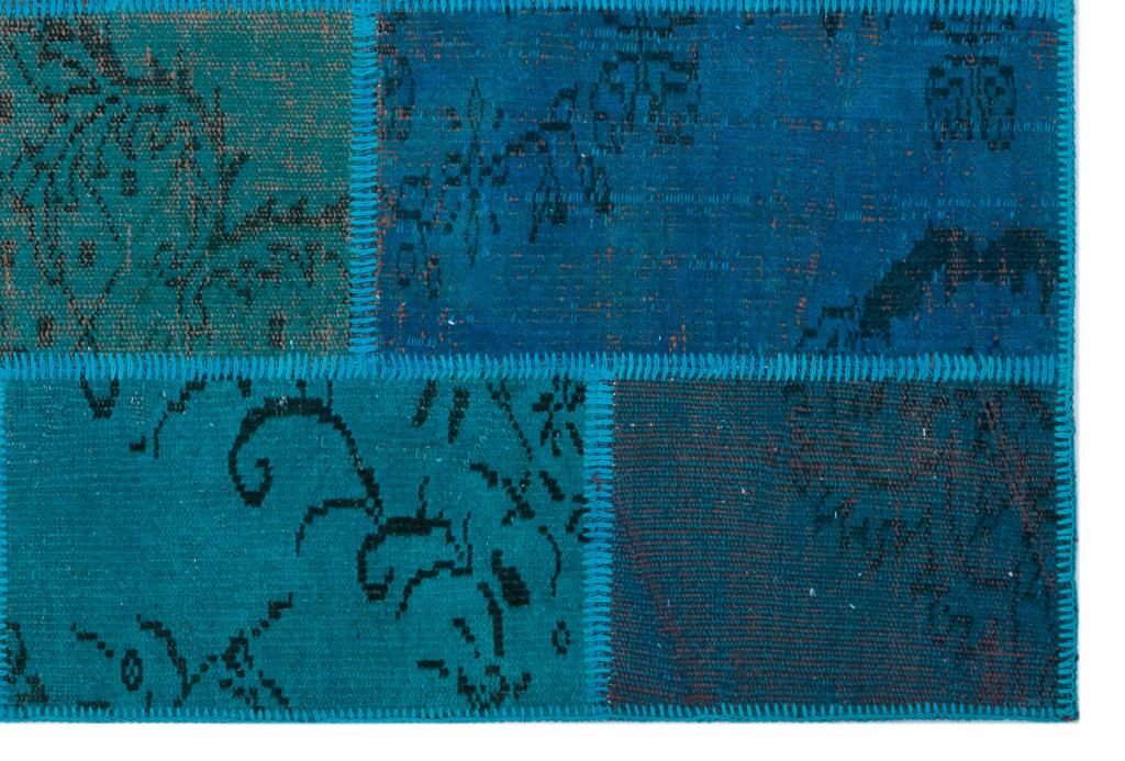 Apex Patchwork Halı Turkuaz 26697 120 x 180 cm
