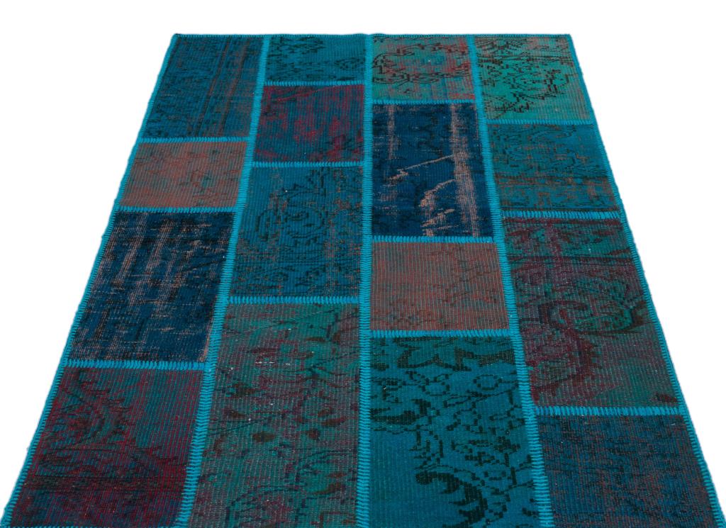 Apex Patchwork Halı Turkuaz 26723 120 x 180 cm