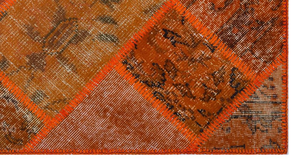 Apex Patchwork Halı Turuncu 26107 80 x 150 cm