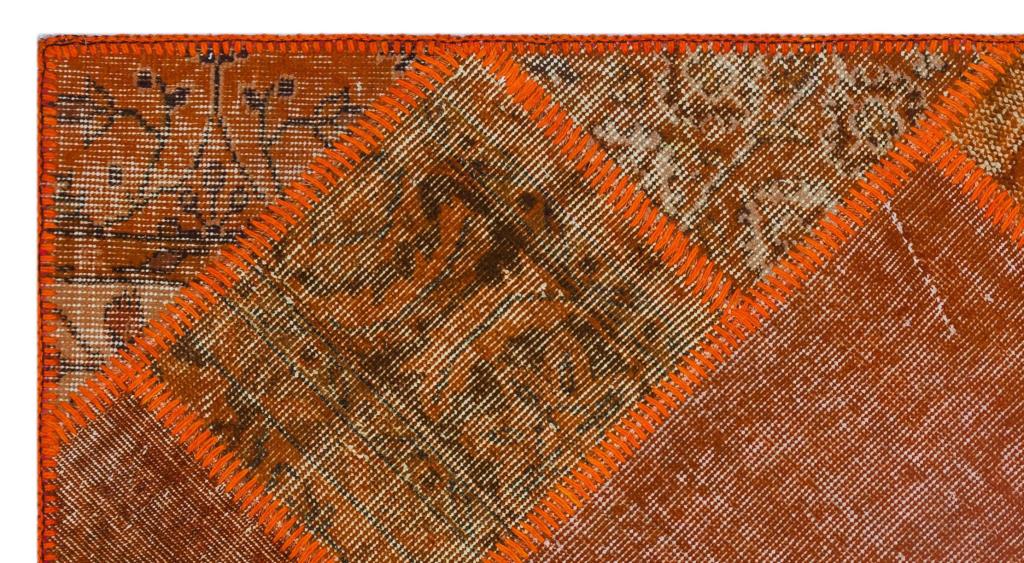 Apex Patchwork Halı Turuncu 26107 80 x 150 cm