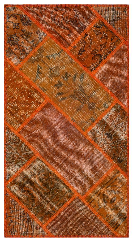 Apex Patchwork Halı Turuncu 26107 80 x 150 cm