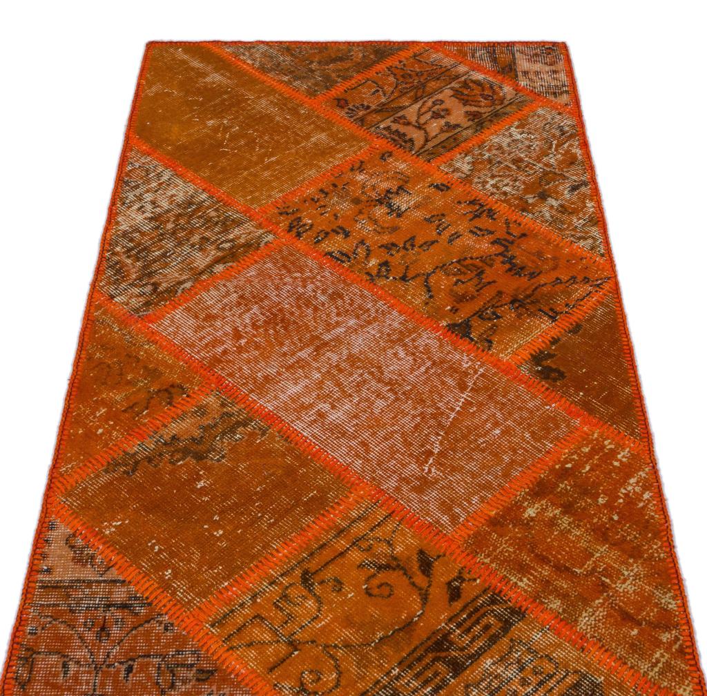 Apex Patchwork Halı Turuncu 26138 80 x 150 cm