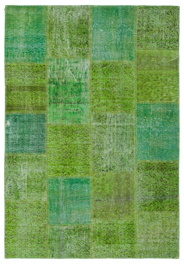 Apex Patchwork Halı Yeşil 24907 160 x 230 cm