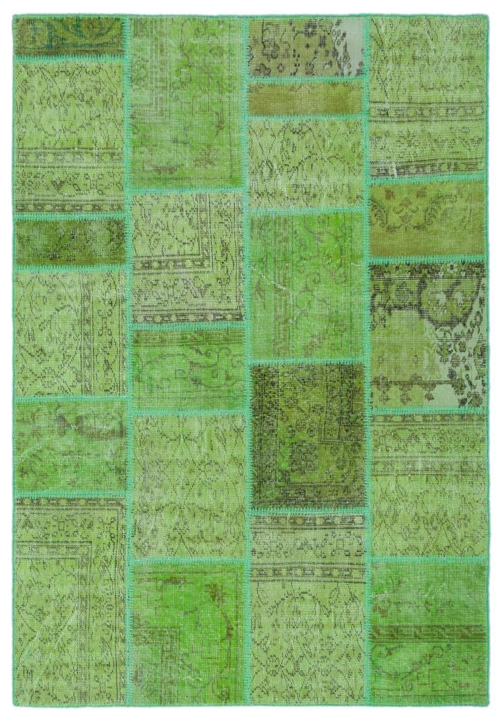Apex Patchwork Halı Yeşil 24948 160 x 230 cm