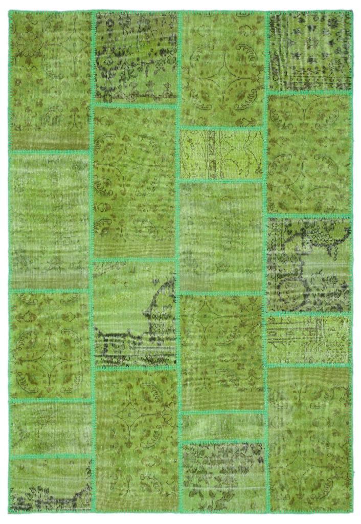 Apex Patchwork Halı Yeşil 24976 160 x 230 cm