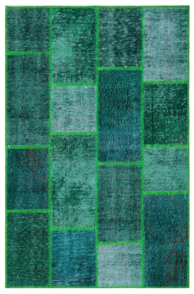 Apex Patchwork Halı Yeşil 26268 120 x 180 cm