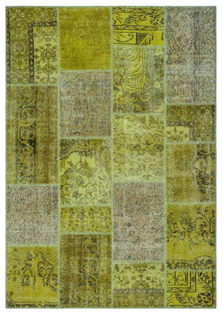Apex Patchwork Halı Yeşil 26295 160 x 230 cm