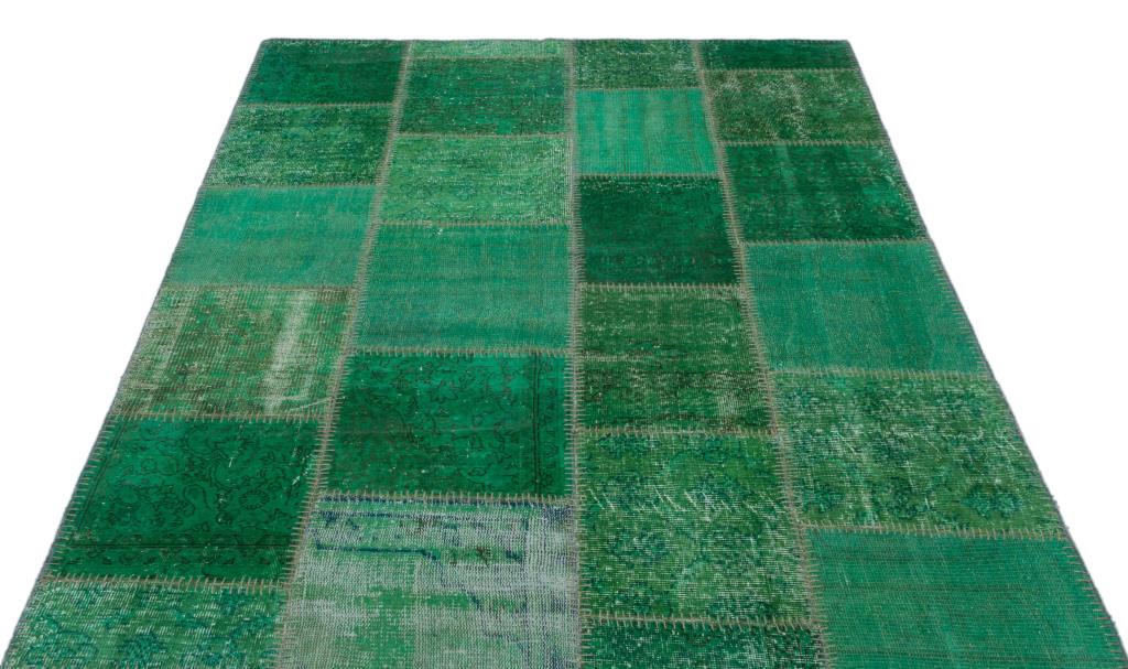 Apex Patchwork Halı Yeşil 26392 160 x 221 cm