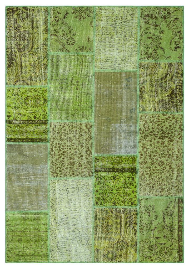 Apex Patchwork Halı Yeşil 26422 160 x 232 cm