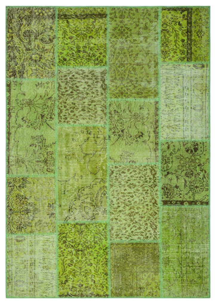 Apex Patchwork Halı Yeşil 26477 160 x 230 cm