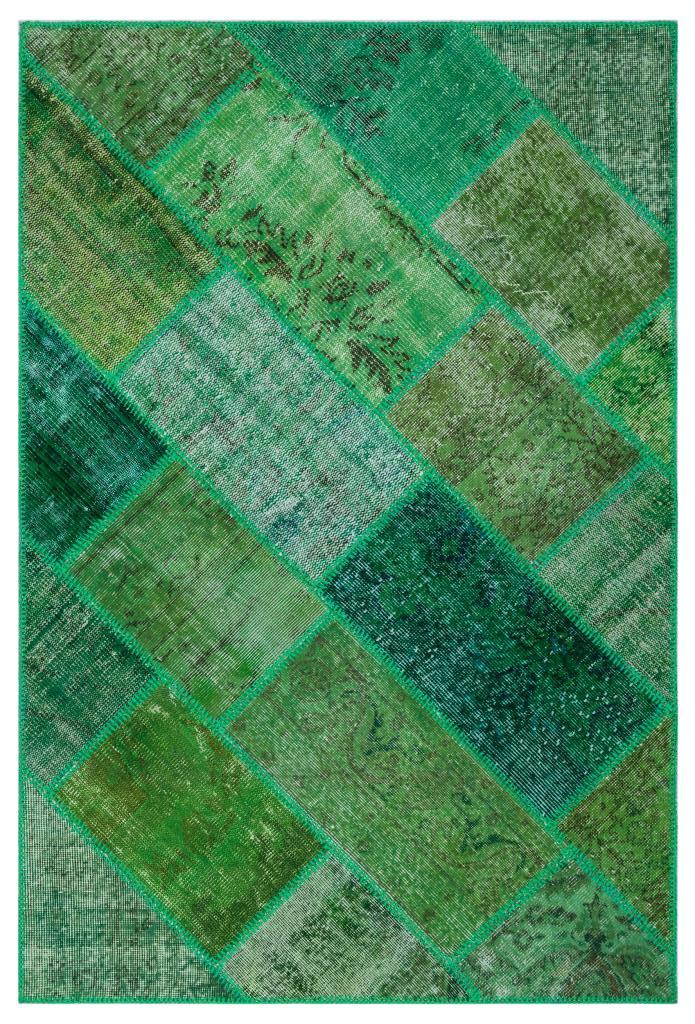 Apex Patchwork Halı Yeşil 26621 120 x 180 cm