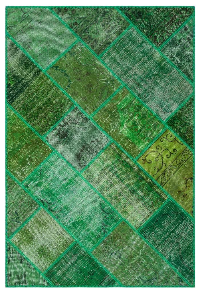 Apex Patchwork Halı Yeşil 26637 120 x 180 cm