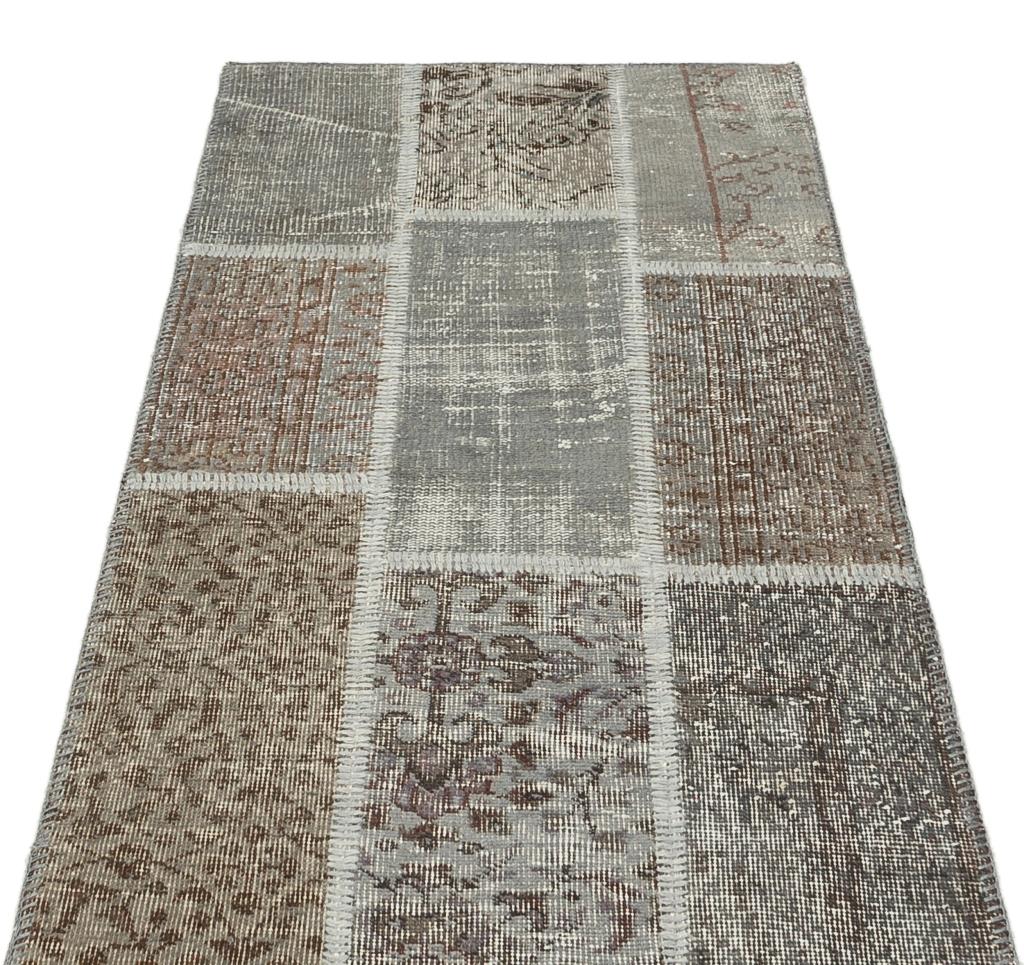 Apex Patchwork Unique Gri 36201 80 x 148 cm