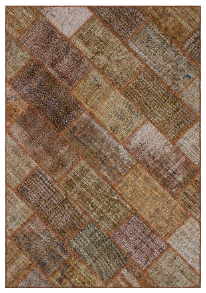 Apex Patchwork Unique Kahve 31292 160 x 230 cm