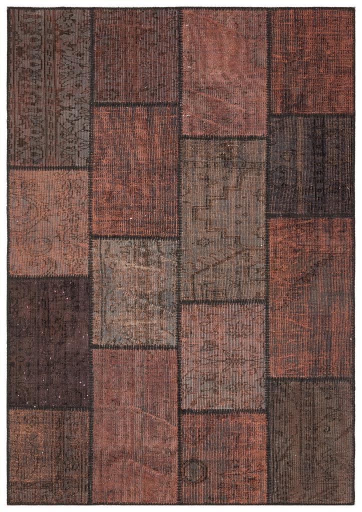 Apex Patchwork Unique Kahve 35822 162 x 233 cm