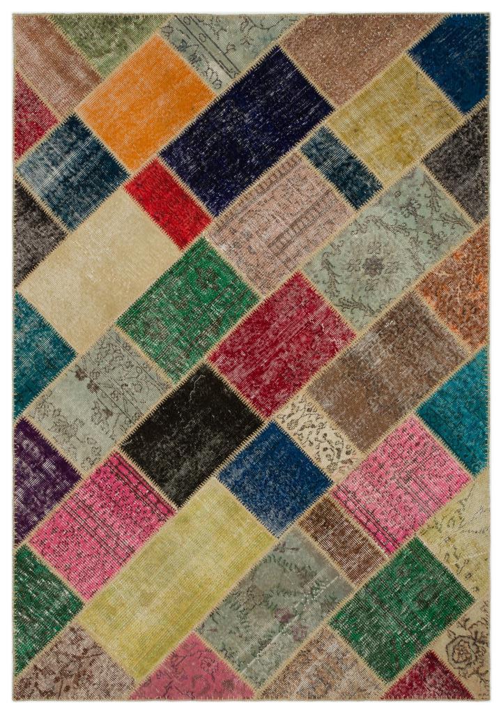 Apex Patchwork Unique Multi Naturel 21673 160 x 233 cm